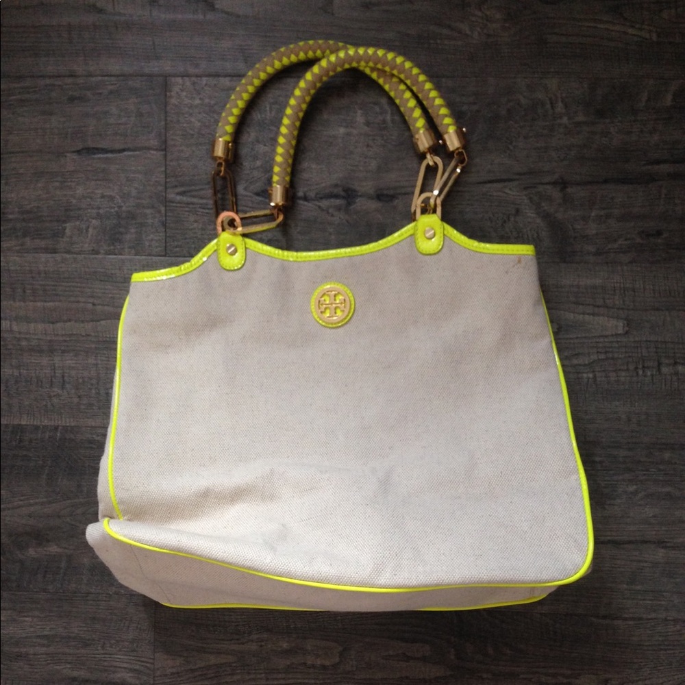Tory Burch Climbing Rope Channing Tote in Natural